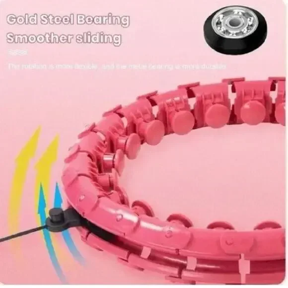 Weighted Smart Fitness Hoop,24 Detachable Knots Abdomen Fitness Weight Loss - Picture 4 of 6